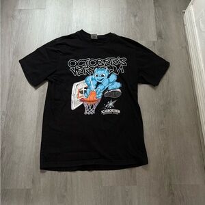 Men’s OVO Graphic Short Sleeve T Shirt Black Size XS Scarborough Shooting Stars